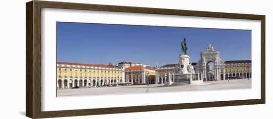 Arco da Rua Augusta triumphal arch, King Jose I Monument, Praca do Comercio, Baixa, Lisbon, Portuga-Markus Lange-Framed Photographic Print