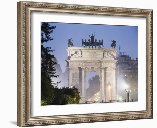 Arco Della Pace, Milan, Lombardy, Italy, Europe-Christian Kober-Framed Photographic Print