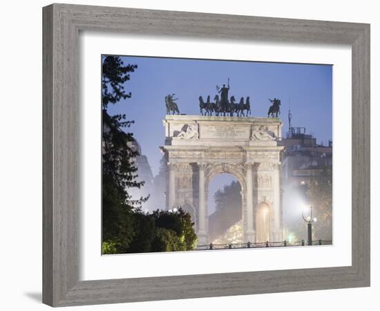 Arco Della Pace, Milan, Lombardy, Italy, Europe-Christian Kober-Framed Photographic Print