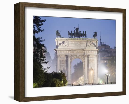 Arco Della Pace, Milan, Lombardy, Italy, Europe-Christian Kober-Framed Photographic Print