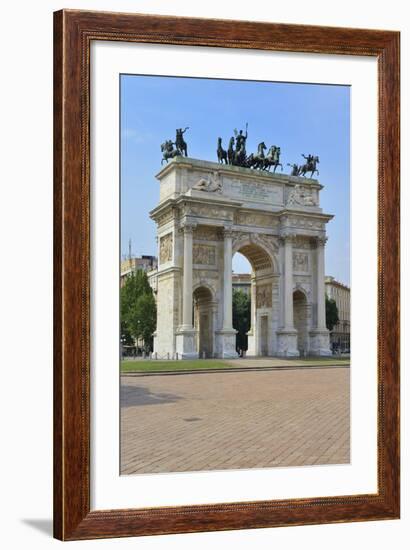 Arco Della Pace, Piazza Sempione, Milan, Lombardy, Italy, Europe-Peter Richardson-Framed Photographic Print