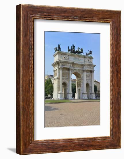 Arco Della Pace, Piazza Sempione, Milan, Lombardy, Italy, Europe-Peter Richardson-Framed Photographic Print