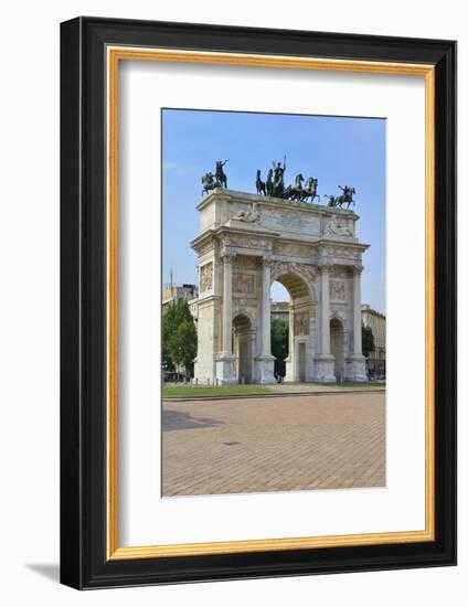 Arco Della Pace, Piazza Sempione, Milan, Lombardy, Italy, Europe-Peter Richardson-Framed Photographic Print