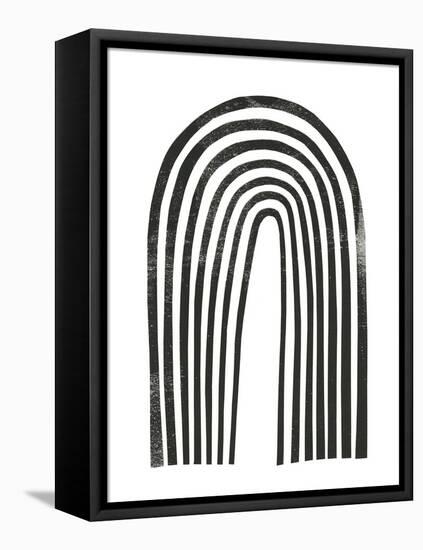 Arcobaleno Nero I-Emma Scarvey-Framed Stretched Canvas