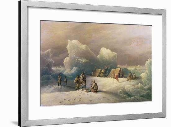 Arctic Expedition: the Most Northern Encampment of H.M.S. Alert, 1877-Richard Bridges Beechey-Framed Giclee Print