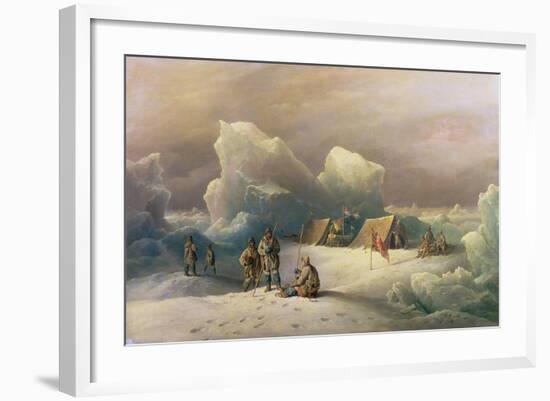 Arctic Expedition: the Most Northern Encampment of H.M.S. Alert, 1877-Richard Bridges Beechey-Framed Giclee Print