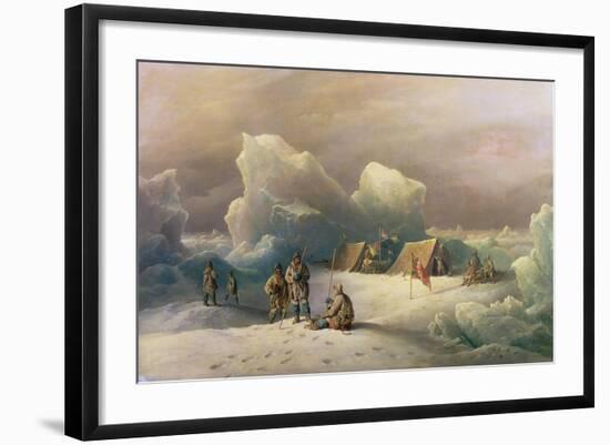 Arctic Expedition: the Most Northern Encampment of H.M.S. Alert, 1877-Richard Bridges Beechey-Framed Giclee Print