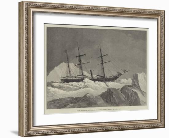 Arctic Exploration, the Jeannette, Mr J Gordon Bennett's Vessel, in the Pack of Ice-Walter William May-Framed Giclee Print