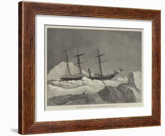 Arctic Exploration, the Jeannette, Mr J Gordon Bennett's Vessel, in the Pack of Ice-Walter William May-Framed Giclee Print