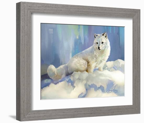 Arctic Fox at Twilight-Joni Johnson-Godsy-Framed Giclee Print