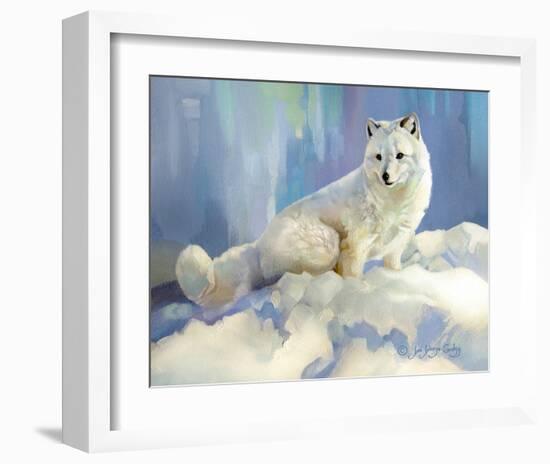 Arctic Fox at Twilight-Joni Johnson-Godsy-Framed Giclee Print