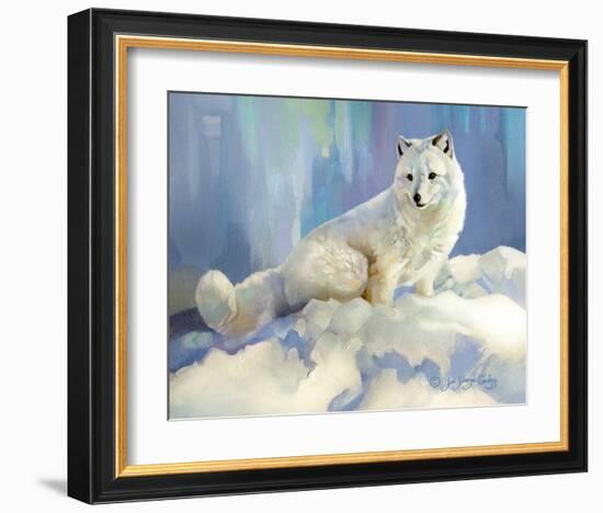 Arctic Fox at Twilight-Joni Johnson-Godsy-Framed Giclee Print