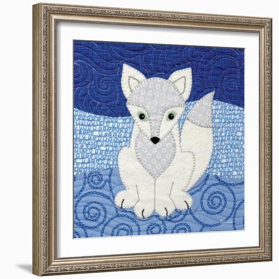 Arctic Fox-Betz White-Framed Art Print