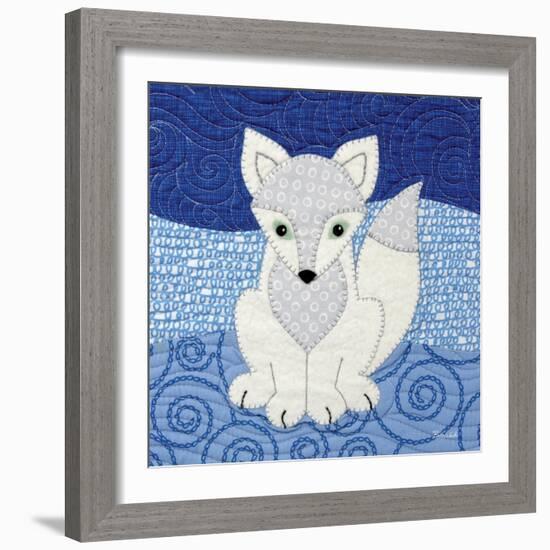 Arctic Fox-Betz White-Framed Art Print