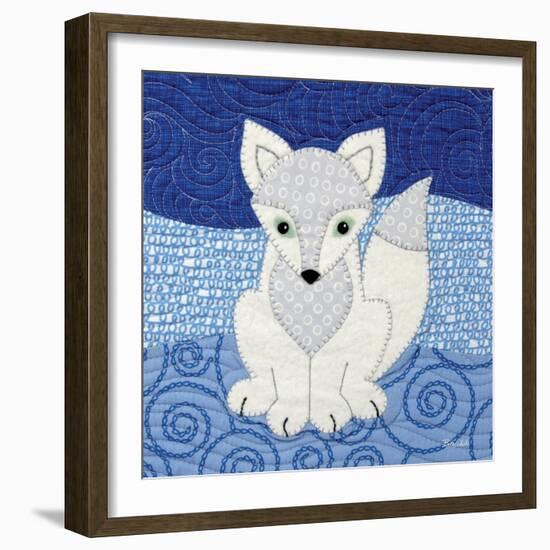 Arctic Fox-Betz White-Framed Art Print