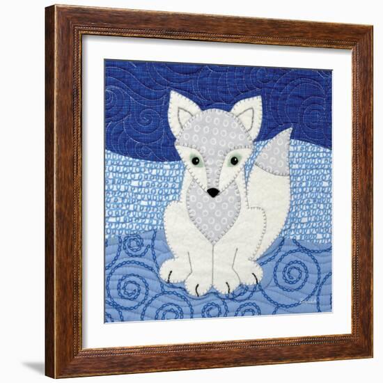 Arctic Fox-Betz White-Framed Art Print