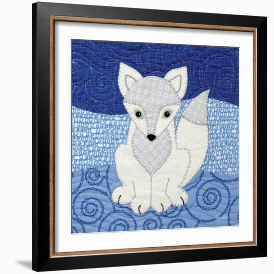 Arctic Fox-Betz White-Framed Art Print