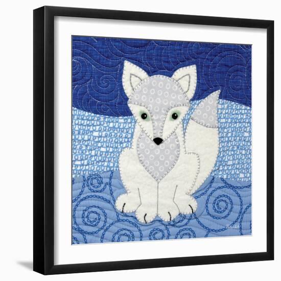 Arctic Fox-Betz White-Framed Art Print