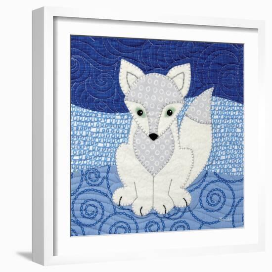 Arctic Fox-Betz White-Framed Art Print