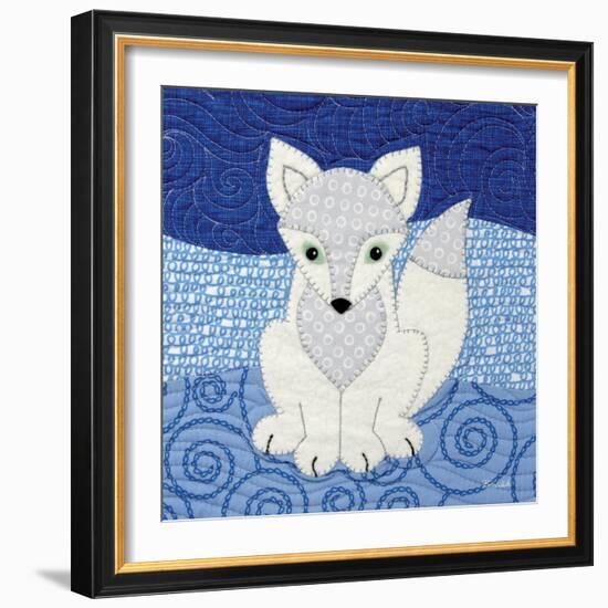 Arctic Fox-Betz White-Framed Art Print