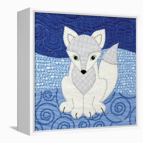Arctic Fox-Betz White-Framed Stretched Canvas