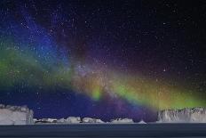 Aurora Borealis over Mt Hoffell, Hoffellsjokul Glacier, Iceland-Arctic-Images-Framed Photographic Print