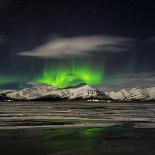 Moonlight over Snow Covered Mountain-Arctic-Images-Framed Photographic Print