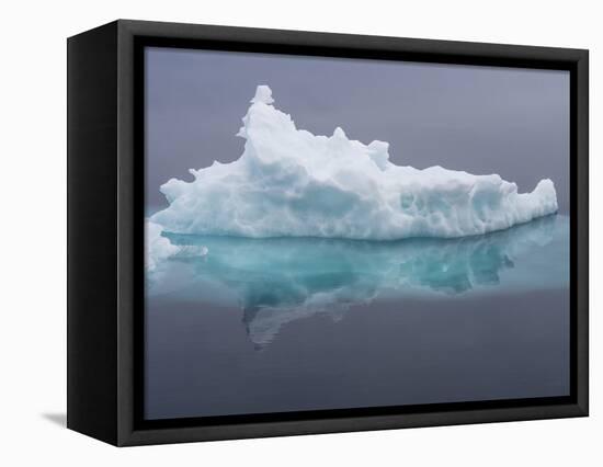 Arctic Ocean, Norway, Svalbard. Iceberg Reflects in Ocean-Jaynes Gallery-Framed Premier Image Canvas