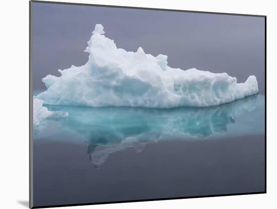 Arctic Ocean, Norway, Svalbard. Iceberg Reflects in Ocean-Jaynes Gallery-Mounted Photographic Print