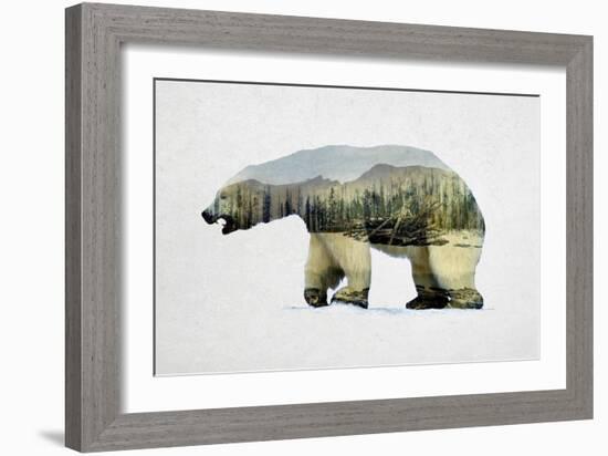 Arctic Polar Bear-Davies Babies-Framed Art Print