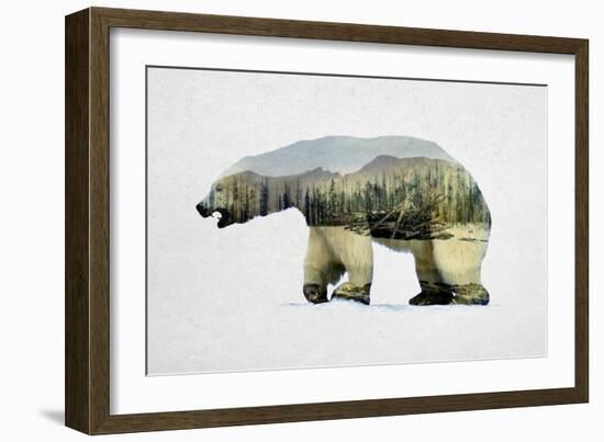Arctic Polar Bear-Davies Babies-Framed Art Print