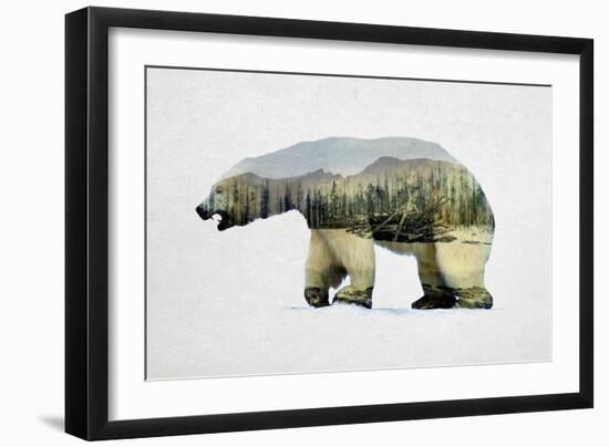 Arctic Polar Bear-Davies Babies-Framed Art Print