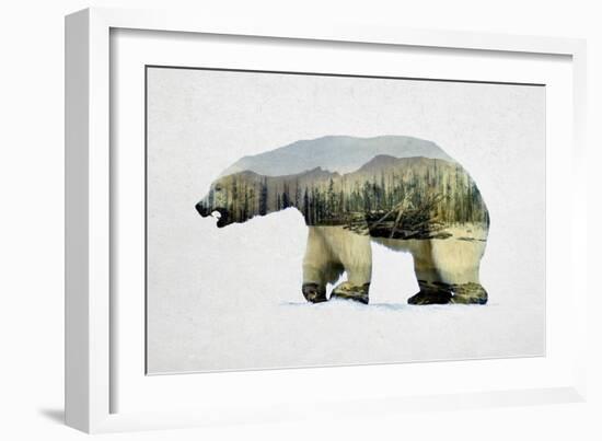 Arctic Polar Bear-Davies Babies-Framed Art Print