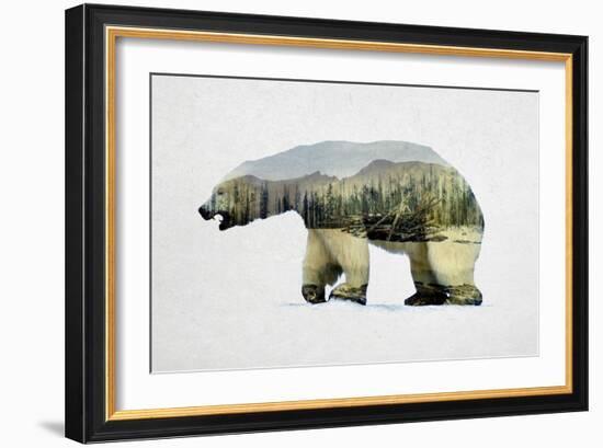 Arctic Polar Bear-Davies Babies-Framed Art Print