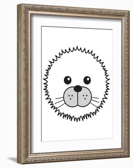 Arctic Seal-null-Framed Art Print