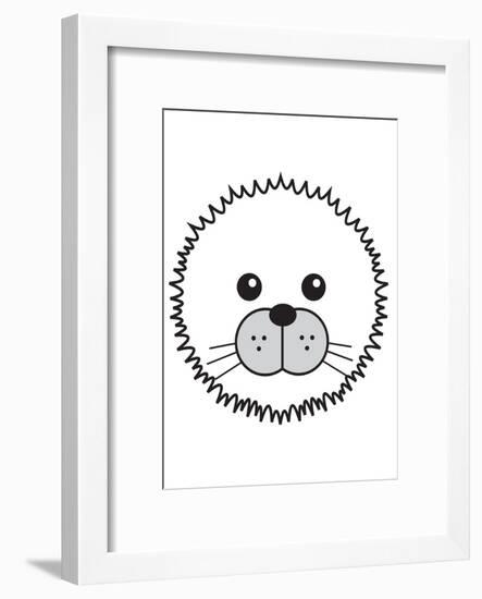 Arctic Seal-null-Framed Art Print