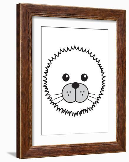 Arctic Seal-null-Framed Art Print