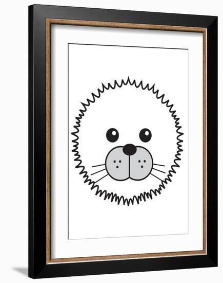 Arctic Seal-null-Framed Art Print