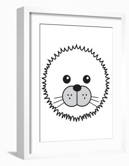 Arctic Seal-null-Framed Art Print