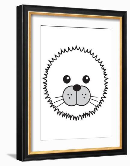 Arctic Seal-null-Framed Art Print