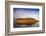 Arctic, Svalbard, Mushamna. Warm Light on Glacial Cirque and Mountain Reflected in the Sea-David Slater-Framed Photographic Print