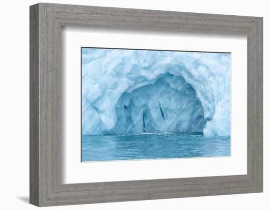 Arctic, Svalbard, Nordaustlandet Island. Colorful bits of ice have calved from the glacier.-Ellen Goff-Framed Photographic Print