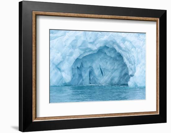 Arctic, Svalbard, Nordaustlandet Island. Colorful bits of ice have calved from the glacier.-Ellen Goff-Framed Photographic Print