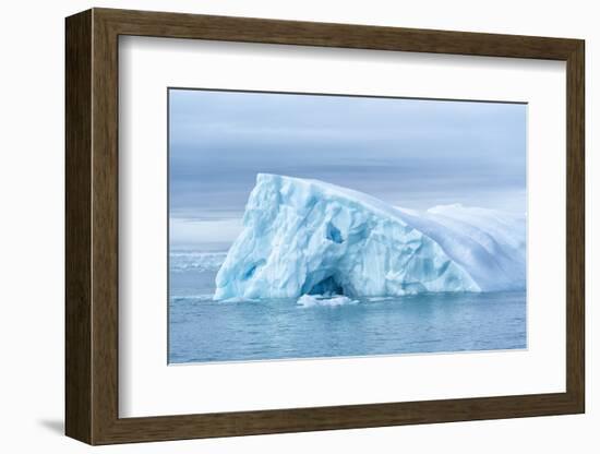 Arctic, Svalbard, Nordaustlandet Island. Colorful bits of ice have calved from the glacier.-Ellen Goff-Framed Photographic Print