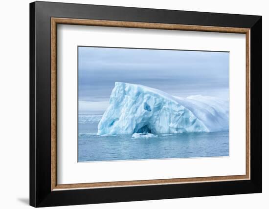 Arctic, Svalbard, Nordaustlandet Island. Colorful bits of ice have calved from the glacier.-Ellen Goff-Framed Photographic Print