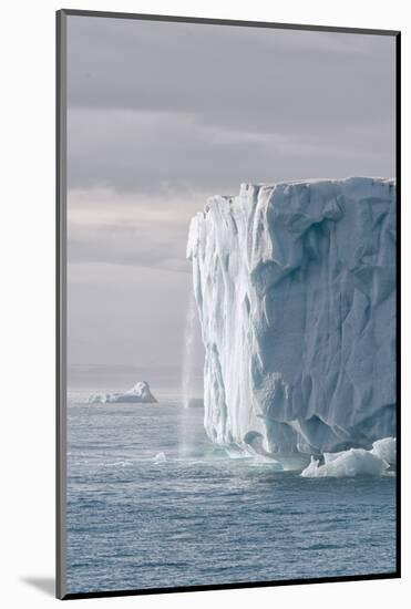 Arctic, Svalbard, Nordaustlandet Island. Waterfalls cascading from the melting glacier.-Ellen Goff-Mounted Photographic Print