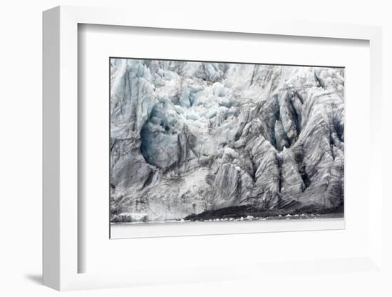 Arctic, Svalbard, Spitsbergen. Ice at the foot of a glacier-Ellen Goff-Framed Photographic Print