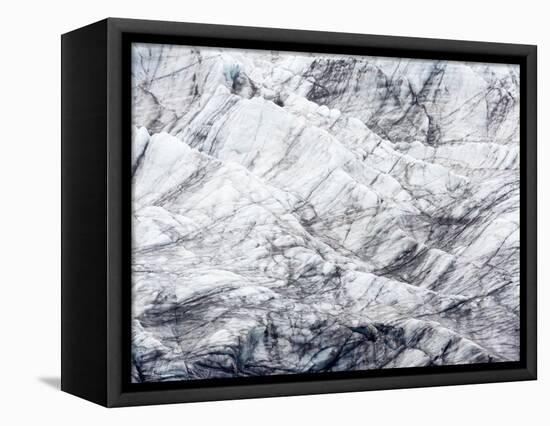 Arctic, Svalbard, Spitsbergen. Ice at the foot of a glacier-Ellen Goff-Framed Premier Image Canvas