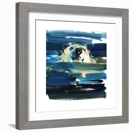 Arctic Swim, 2016-Mark Adlington-Framed Giclee Print