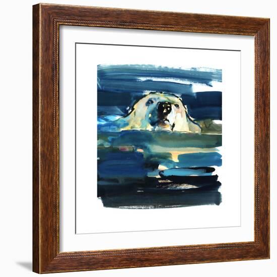 Arctic Swim, 2016-Mark Adlington-Framed Giclee Print